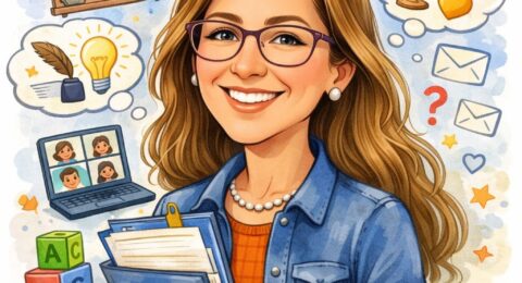 caricatura Ana Centro de Educacion