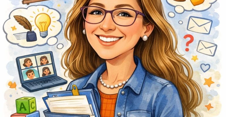 caricatura Ana Centro de Educacion